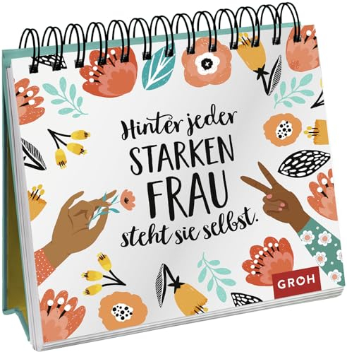 Hinter jeder starken Frau steht sie selbst: Aufsteller mit inspirierenden Zitaten starker Frauen. Das perfekte Geschenk für die beste Freundin, Mutter, Schwester oder Kollegin