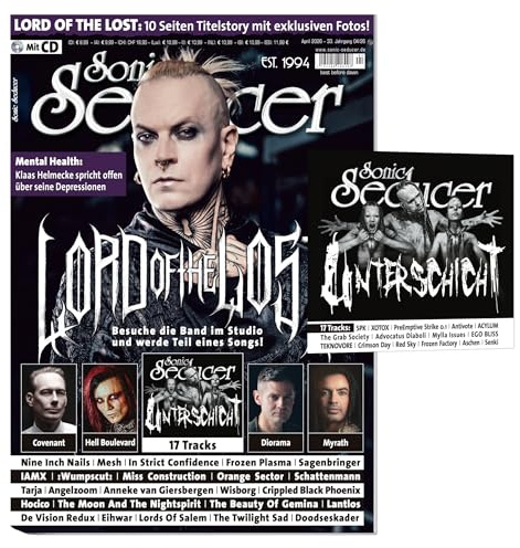 Sonic Seducer 04-2026 + CD: Lord Of The Lost – Opvs Noir – 10 Seiten exkl. Fotos + Hell Boulevard + Diorama + Covenant + Tarja + Frozen Plasma + ... Construction + Myrath + IAMX + Unterschicht