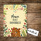ilka parey wandtattoo-welt® A6 Postkarte zum Muttertag Ansichtskarte Flyer Print Bär mit Blumen und Spruch Mama du bist unentbärlich pk111
