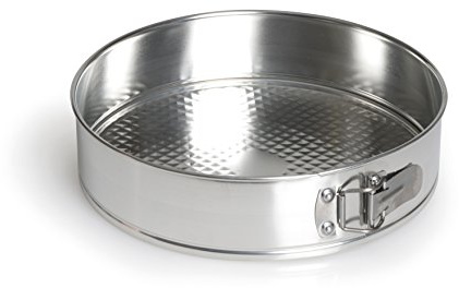 Excelsa Silver Baking Tortenform mit Boden, Stahl, Silber, 24 x 24 x 9 cm
