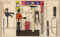 Pebaro 412 Profi-Werkzeugschrank, 23 Teile, komplettes Set im Holzschrank, hochwertige massive Werkzeuge, Bastelset inkl. Hammer, Säge, Zange, Handbohrmaschine, Werkzeugkasten für Kinder, Geschenkidee