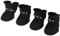 Dog Heat Shoes，Fdit 4Pcs Pet Dog Rain Shoes Silicone Waterproof Anti-slip Protective Rain Shoes for Dog Small Animal (L/Black)