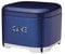 KitchenCraft Lovello Textured Kuchen-Aufbewahrungsdose mit geometrischem Sechseckmuster, Stahl, Midnight Navy (Marineblau), Einheitsgröße