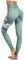 HAPYWER Yoga Leggings Damen High Waist Yogahose Bunt Gym Sport Leggings Tummy Control Running Workout - Stretch Kompressionshose mit Aufdruck für Frauen(Lotos Grün,S)