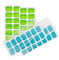 4 Pack Ice Cube Trays with No-Spill Removable Lid, Lfgb Certified BPA Free Moulds,Easy-Release Silicone and Flexible 56-Ice Trays,Best for Freezer,Baby Food,Water,Whiskey,Cocktail and Other Drink