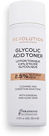 Revolution Skincare London, Gesichtswasser mit 2,5% Glykolsäure, 200ml