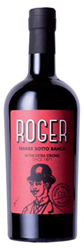BITTER AMARO ROGER TENERE SOTTO BANCO 25° - BITTER AMARO NATURALE - Confezione speciale 3 bottiglie 0,7 L
