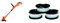 BLACK+DECKER Coupe-Bordures Filaire 450W, Coupe-Bordures Electrique 25 cm & Lot de 3 Bobines de Rechange pour Coupe-Bordures, Bobine Reflex Plus A Déroulement Automatique, 3 x 10 m de Fil