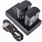 DSTE LP-E6 Batterie Rechargeable (Paquet de 2) et Chargeur Double USB Smart LED Compatible avec Canon EOS 5D Mark II, DS Mark III, 5D Mark IV, 5DS, 5DS R, 6D, 7D, 7D Mark II, 80D, 70D, 60D, 60Da