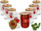 MamboCat Tomato Lot de 8 bocaux en verre de 660 ml I Avec couvercle I sauces, soupes, tomates passées, etc. I Bocaux de conservation