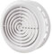 Fantronix 4 inch 100 mm Round Plastic Air Vent Grille Cover with Insect Anti-Fly mesh White Circular Ceiling Diffuser Small Inner Multi Cones for Ventilation Systems Exhaust Pipe