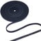 GORGECRAFT 5.5 Yards Flat Cowhide Leather Cord (6mm, Black)