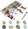 Siegelwachs perlen 170g/400Stück, siegellack， Stamp Wax for Sealing and Decorating Letters, 4 Packungen Wachsperlen in einzigartigen Farben und 1 Schmelzlöffel