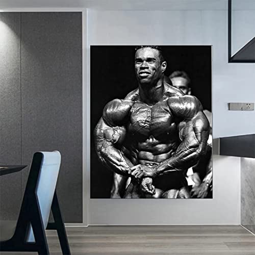 Hnyjyfa Kevin Levrone Poster Kraftprotz Bodybuilding Poster Trainings Poster Haus Fitness Deko Mann Übungs Motivzitat Gemäldedrucke Inspirierendes Wand Bilder Gym Poster 0318384