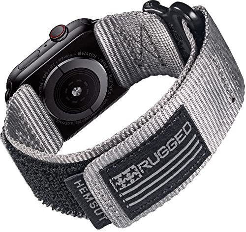 Compatible con la banda de Apple Watch, banda deportiva de nylon de alta con diseño de bucle tejido, banda de para la serie 7/6/5/4/3/2/1/SE