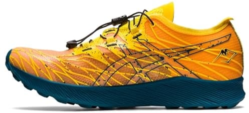 Asics Fuji Speed, Running Shoe Hombre, Golden Yellow/Ink Teal, 43.5 EU