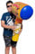AMERICAN WIT Huge Super Hero Inflatable Bopper (30 x 17) Suprehero Inflate Hammer, Mullet for Play Fights and Action (2 Pack)