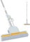 DUDTO Mocio in spugna PVA per la pulizia dei pavimenti, manico lungo 152,4 cm, auto-strizzante con testa da 38,1 cm per piastrelle cucina e bagno, spugna per la pulizia dei pavimenti con strizzatoio