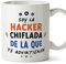MUGFFINS Tazas para HACKER mujer - En Español - Todos te advirtieron - 11 oz / 330 ml - Regalo original y divertido