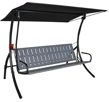 ANGERER Hollywoodschaukel Primero ohne Auflage | Gartenschaukel Made in Germany, Schaukel zum Sitzen, Liegen und Entspannen, inklusive Bett-Funktion, einfache Montage