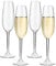 COOKY.D réutilisable Tritan-Plastic champagne flûtes incassable lave-vaisselle en plastique coffre-fort verrerie fête d'anniversaire de mariage Gift-226ML / 7.9oz, set de 4