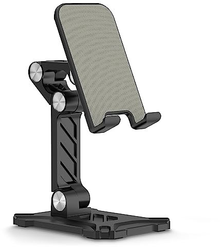 Klappbarer Telefonständer für Samsung Galaxy S23 Ultra S24 A14 A54 5G A15 A13 A53 S22 Plus S21 FE S20 A03s A23 Pixel 8, iPad, iPhone 16 15, Handy-Halterung, höhenverstellbare Tablet-Halterung,