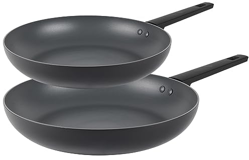 Russell Hobbs COMBO-8803 Bratpfannen 20/28 cm – Antihaftbeschichtung, 10 x härter*, leicht zu reinigende Kochfläche, induktionsgeeignet/Metall-Utensiliensicher, Soft-Touch-Griff, Shield-Kollektion