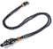 Generic Crystal Stone Holder Necklace, Empty Stone Pendant, Quartz, Black, Classic Style, Braided Wax Wire, Necklace