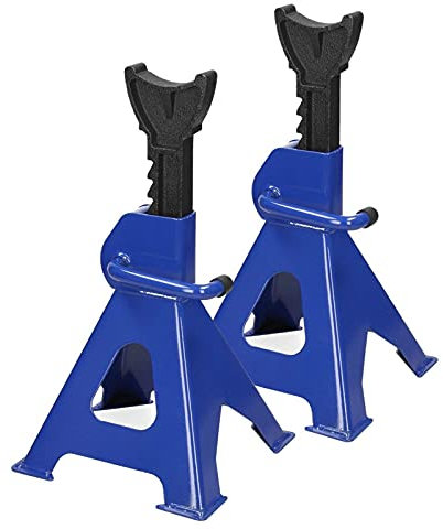 BRIEFNESS 2 Caballetes para Coches Ajustables Capacidad de 3 Toneladas Gatos Estabilizadores para Vehiculo Camion Y Vehiculos Pesados