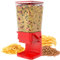 Hovea - Distributeur de Céréales & Croquettes Rouge - Capacité 5L - pour Muesli, Pâtes, Aliments Secs - Distributeur Croquettes Chien & Chat – Cuisine, Petit-Déjeuner - CR502
