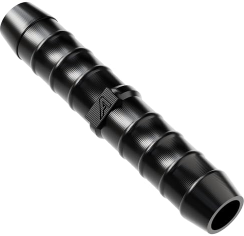 Connecteur de tuyau en plastique pour tuyaux d'arrosage, bassins, tuyaux d'eau, raccords cannelés en ligne (13 mm, 1)
