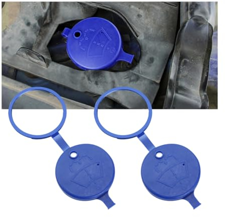 JNNJ 2 Pièces Couvercle De Réservoir De Lave-Glace, Bouchon Bouteille De Lave-Glace Pour Voiture, Bouchon Réservoir Pour Liquide Lave-Glace, Bouchon Bouteille Voiture, Pour 307 206 408 308 207