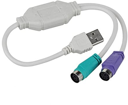 EVURU 1 stück USB. Männlich an PS / 2 ps2 Weiblicher Konverter-Kabelkabel-Konverter-Adapter-Tastatur