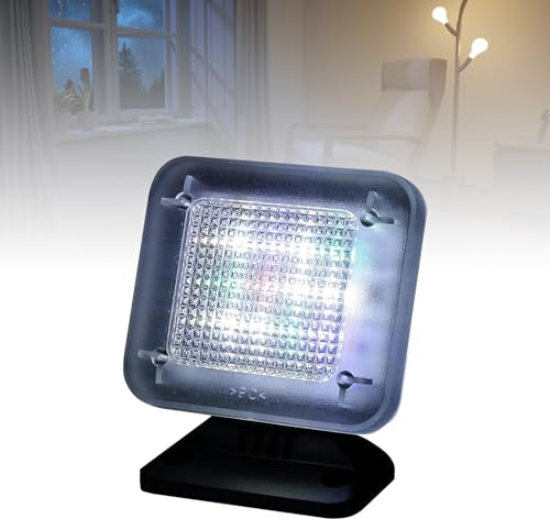 XoTiq Fake TV Simulator,Night Security Light,LED TV Simulator Home Security Anti-Burglar Equipment, Built-in Light Source Sensor & Dusk Sensor, Auto Power On,Home Security Fake Television