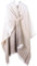 Poncho Damen Strick Reversibel Cape Decke Elegant Warme Schultertuch Gestrickter Schal Mantel für Frühling Herbst（Peu Profond Kaki）
