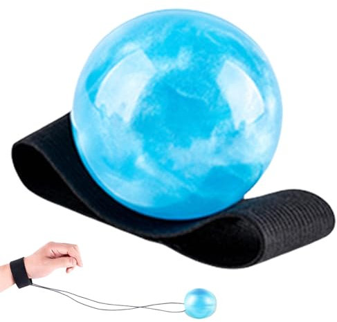 Zvn Zojne Rückholball, Handgelenkball | Seil-Ball-Return-Handgelenk-Return-Ball - Ball an Einer Schnur mit beleuchtetem Design, lustige Rebound-Bälle mit Armband für Jugendliche, Erwachsene, Übungen