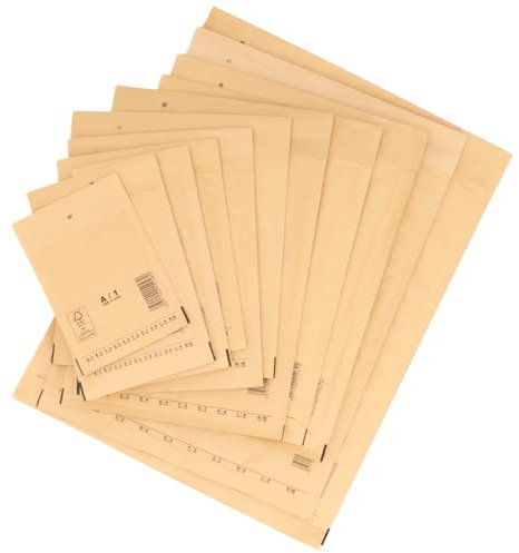 verpacking Luftpolstertaschen 370x480 mm K10 Braun Versandtaschen - Luftpolsterumschlag Polsterumschläge selbstklebend 50 Stück