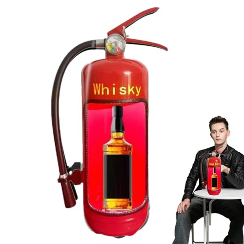 Extintor dispensador de vino | Sistema de almacenamiento de vino para el hogar, gabinete creativo de hierro para botellas de vino de mesa, estante de vino para el hogar, bar, fiestas y eventos