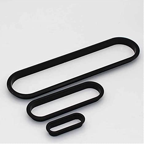 YGLONG Kabeldurchführung 4pc Kunststoff Tisch Kabel Outlet Tülle Oval Steckerabdeckung for Pc. Schreibtisch-Draht-Halter-Schrank-Entlüftungsloch-Dekor-Möbel-Hardware(S Black)