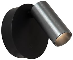 LUCIDE TONI - wiederaufladbare Wandstrahler/Wandleuchte - Akku/Batterie - Ø 8,1 cm - LED Dim. - CCT - 1x2W 2700K/4000K - Magnetisch - Grauguss