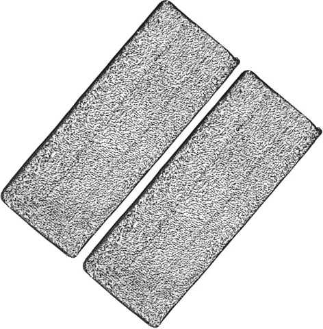 Flat Mop Cloth Replacement – 2PCS Thickened Microfiber Pads, Machine Washable Mop Head Refills for Household Use, Suitable for Tile, Hardwood, Laminate Floors – Durable Wet & Dry Cleaning, Easy to Ins