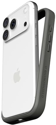 RhinoShield Handyhülle kompatibel für [iPhone 17 Pro] | Mod NX - Modulares Case ohne Backplate, Schlankes Design, Stoßfest mit militärischem Fallteststandard - Graphite