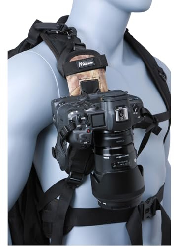 Nicama SM1 Bettle Camera Harness Clip, Camera Backpack Clip on Shoulder Strap or Belt, Carry for DSLR, Plate Camera Quick Release System for Sony, Nikon, Fuji Backpack Camera Strap Mount