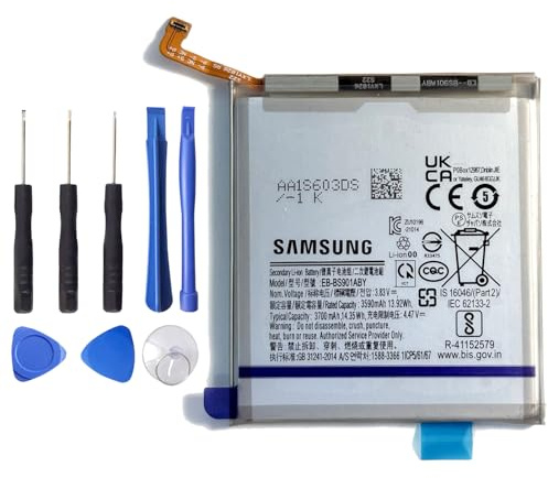 XITAIAN 3,83V 13,92Wh 3590mAh EB-BS901ABY Ersatz Akku für Samsung Galaxy S22 SM-S901F mit Reparatur Tool Kit