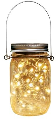 Lancoon Mason Jar Solar Lampen Außen Wasserdicht Hängende Solar Laternen Dekorative Halterungen Und Gläser Inklusive Warmweiß Zwei Lichtfarben Für Hof Terrasse Weg Garten Zaun Baum Balkon Deko