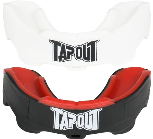 Tapout Mundschutz - Doppelpack POLLUX senior, Black/Red/White/White