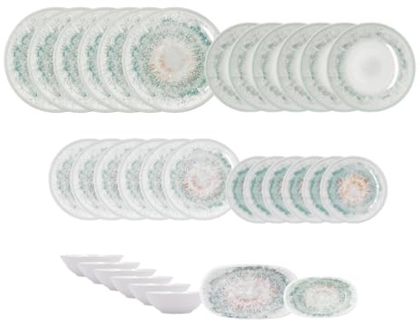 Bidasoa Kai Hydrozero Vajilla Porcelana 32 Piezas 32 Piezas - 6 Personas Porcelana Apto Microondas
