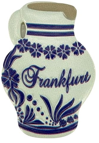 Souvenir Kühlschrankmagnet – Traditioneller Bembel Apfelwein Krug im 3D Design – Reiseandenken & Geschenkidee – Frankfurt