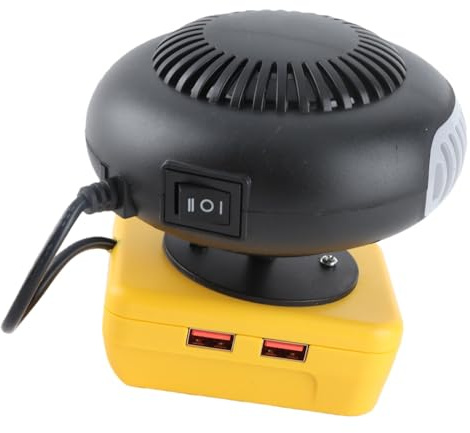 Eminchu Stufetta Elettrica Portatile, Stufa Elettrica Silenziosa Senza Fili da 200 W, Dispositivo di Riscaldamento Ricaricabile con 2 Livelli Regolabili e Design Ruotabile a 360, Ideale per Ufficio,