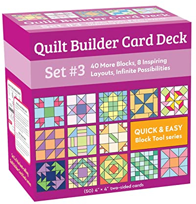 Quilt Builder Card Deck: 40 More Blocks, 8 Inspiring Layouts, Unlimited Possibilities (Quick & Easy Block Tool, 3, Band 3)